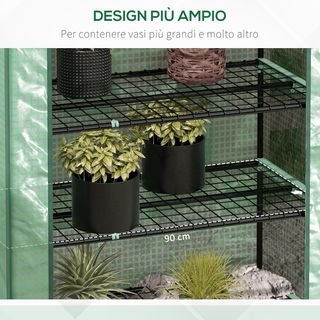 Serra a Casetta a 5 Livelli con Ingresso Avvolgibi