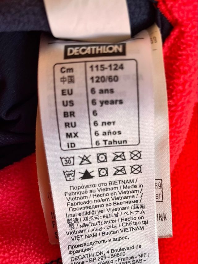 Chaqueta polar infantil Decathlon