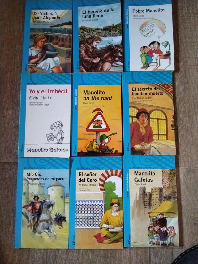 Lote de9 Libros infantiles/juveniles desde 12 años