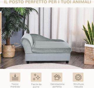 Divano per Cani Taglia Piccola con Spazio Portaogg
