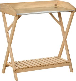 Tavolo da Giardinaggio in Legno con Ripiano, Tavol