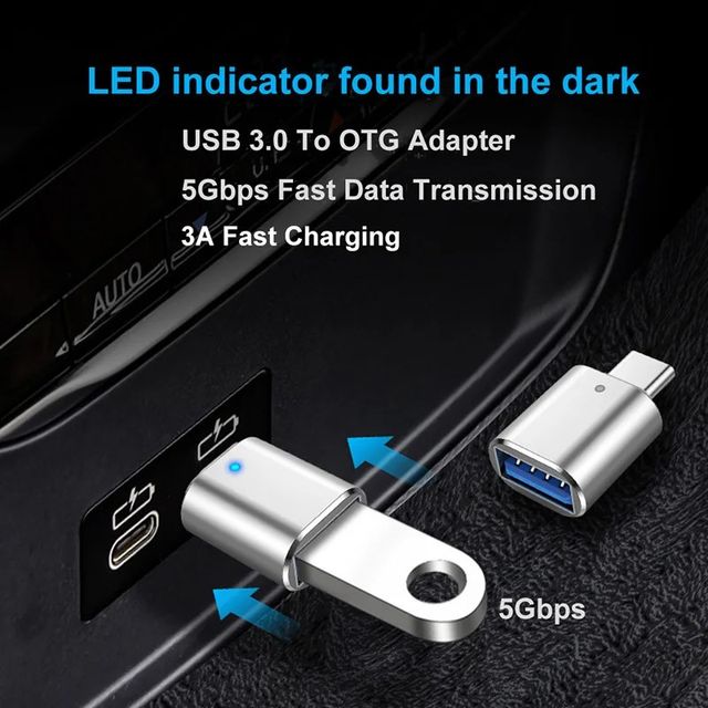Adaptador convertidor USB C a USB
