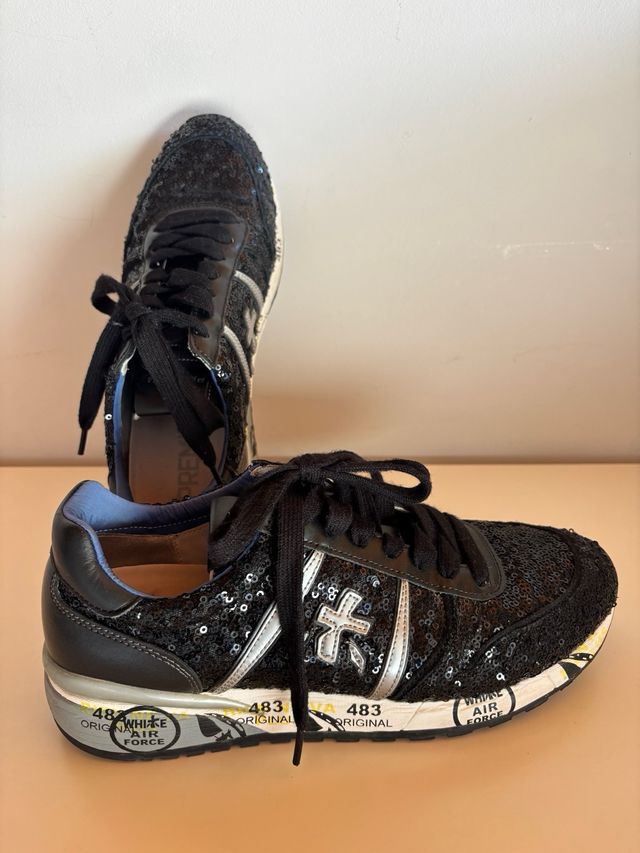 Zapatillas Premiata mujer lentejuelas