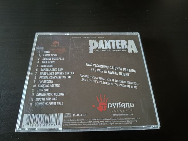 CD Pantera - Live at Dynamo 1998