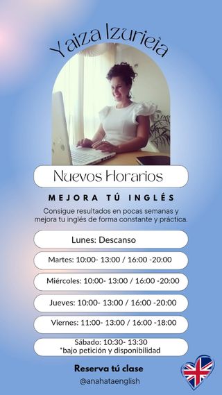 CLASES DE INGLES 🇬🇧TODOS LOS NIVELES 
