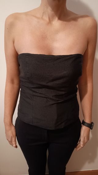 Top de seda salvaje mujer palabra de honor Trucco.