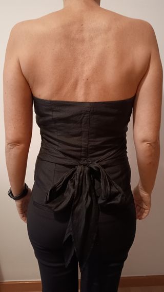 Top de seda salvaje mujer palabra de honor Trucco.