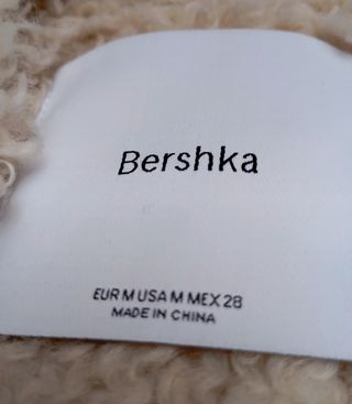 Abrigo borreguillo mujer Bershka 