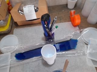 Mesa resina epoxi personalizada