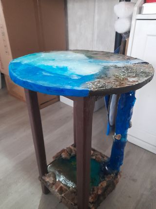 Mesa resina epoxi personalizada