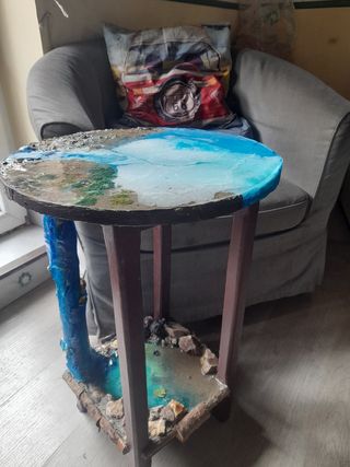 Mesa resina epoxi personalizada