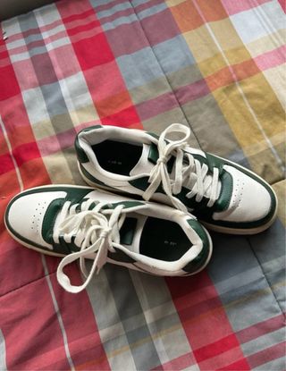 Bambas verdes y blancas.