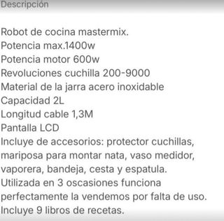 Robot de Cocina Mastermix