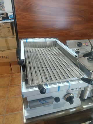 Barbacoa a gas de piedra volcánica