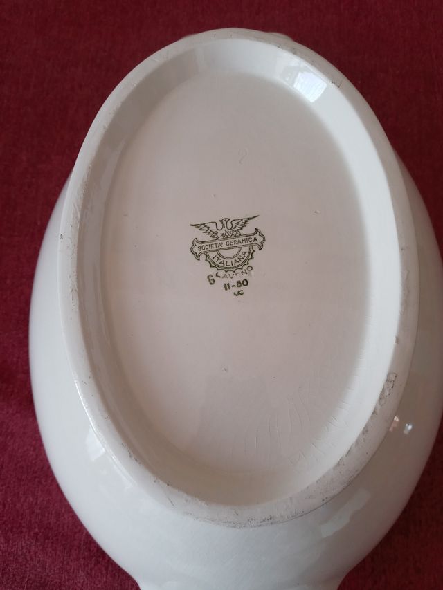 Zuppiera società ceramica italiana Laveno