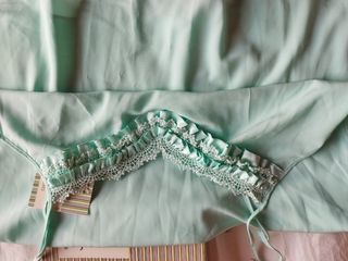 Camisón tirantes, lencería fina,verde, nuevo.