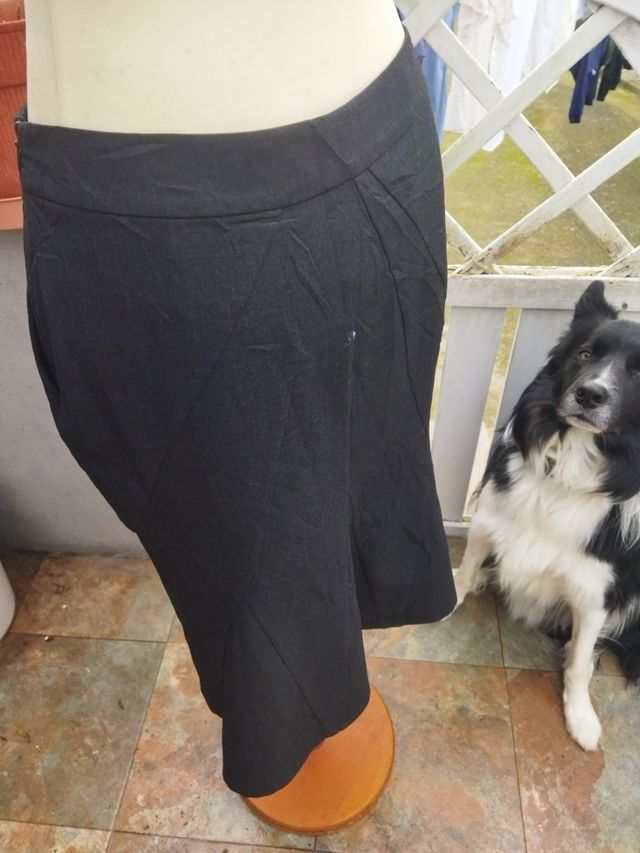 Falda negra acampanada Amitie talla 40