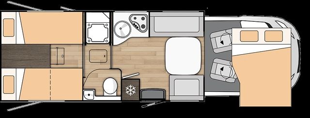 Autocaravana Benimar T-468 Gemelas Face to Face g