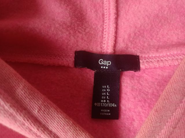 SUDADERA GAP ROSA