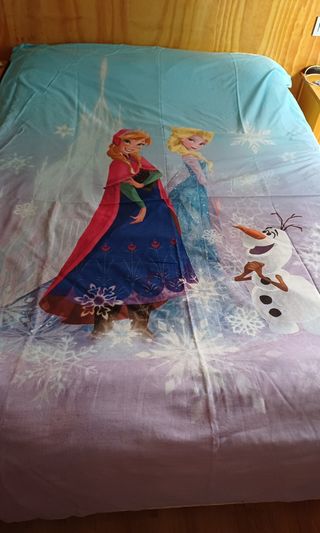 Funda Nordico, cortina y cojin de Frozen