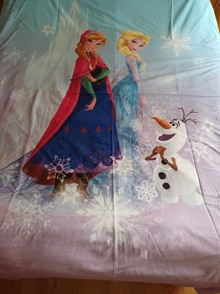 Funda Nordico, cortina y cojin de Frozen