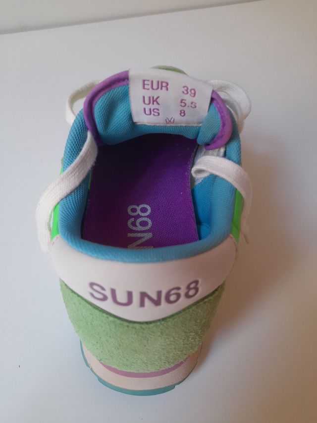 Scarpe Sun 68 verde chiaro, numero 39