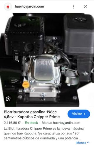 BIO TRITURADORA KAPOTHA CHIPER PRIME