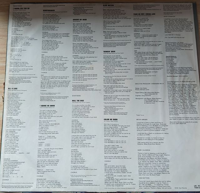 Disco de vinilo. Color me Badd