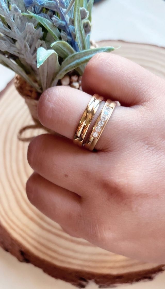 Juego Anillos de Matrimonio y compromiso.