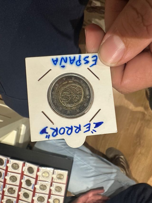 Moneda conmemorativa doble estampación