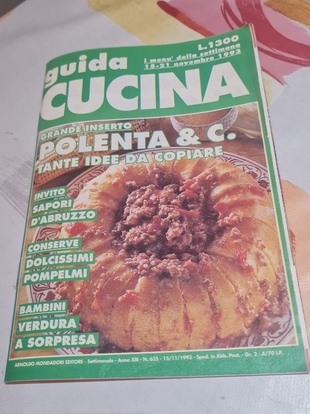Guida cucina settimanale italiana 