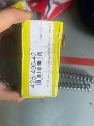 Muelles suspension motocross