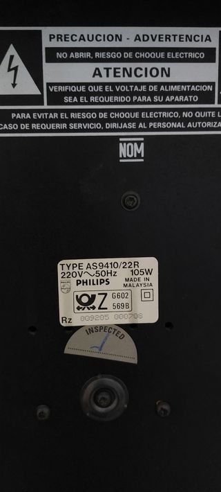 Equipo de música Philips