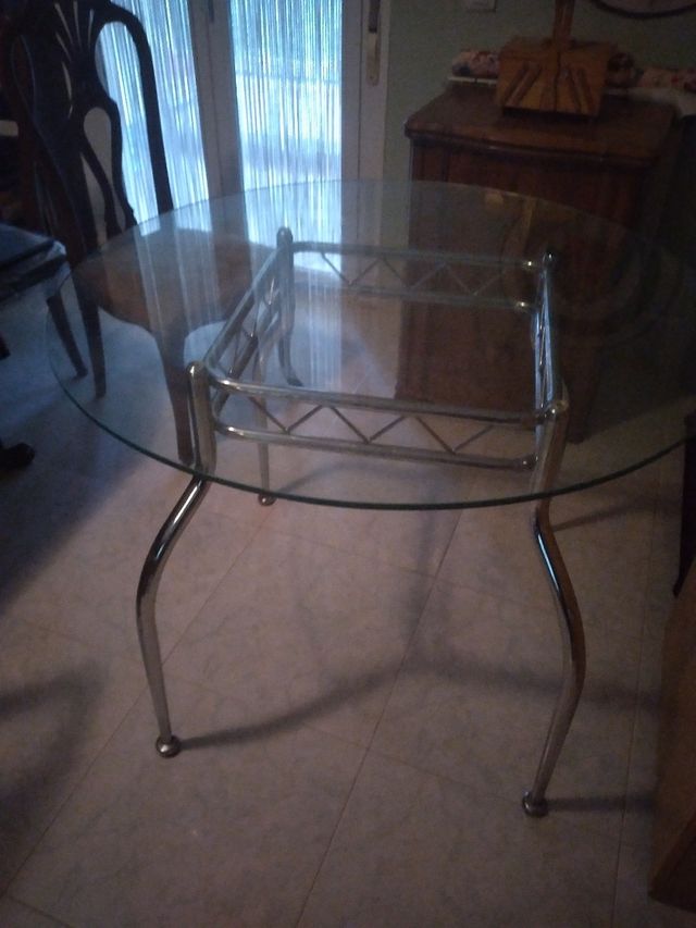 mesa de cristal