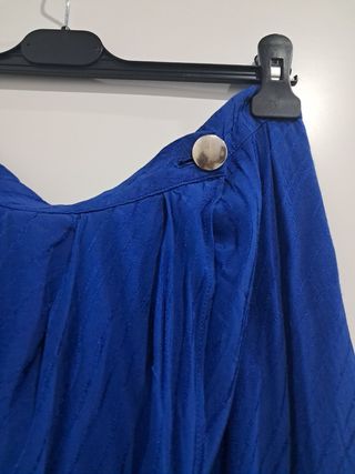 Falda larga abertura zara