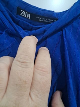 Falda larga abertura zara