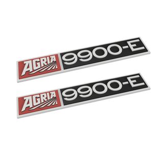2 Placas Logo Agria Laterales 9900 8900 etc