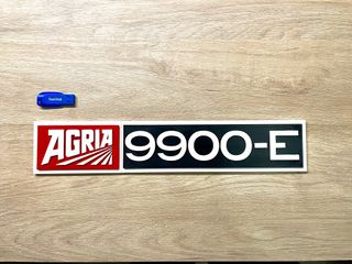 2 Placas Logo Agria Laterales 9900 8900 etc