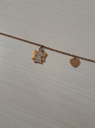 Bracciale dorato con angioletto