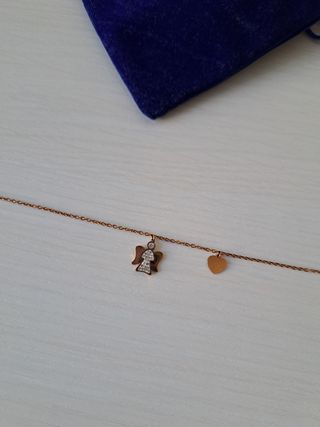 Bracciale dorato con angioletto