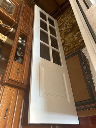 Dos puertas madera lacada para puertas de granero