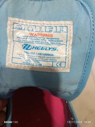 Zapatillas con ruedas HEELYS talla 35