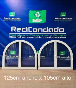 Nº47 y 48. Dos ventanas de medio punto abatibles.