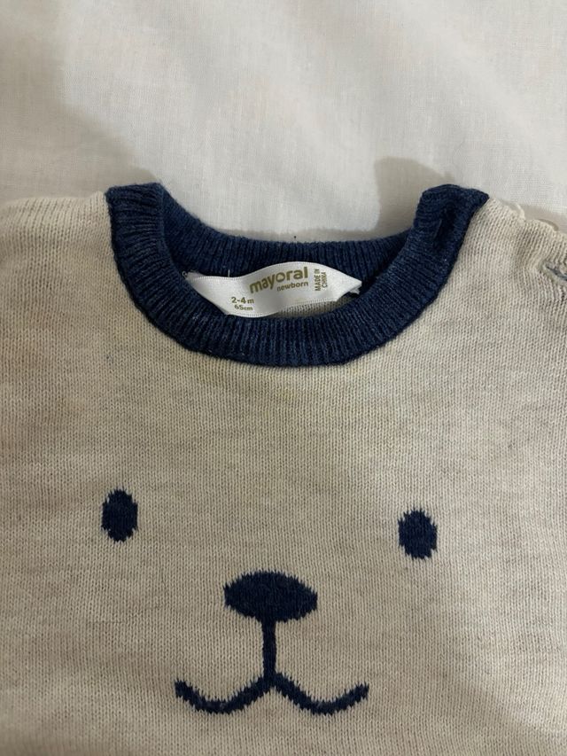 Conjunto bebe mayoral 2-4 meses