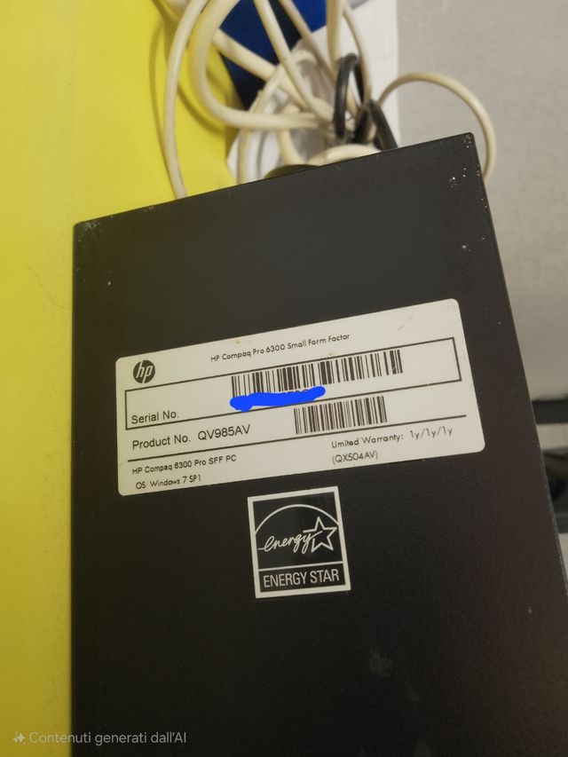 PC HP Compaq Pro 6300