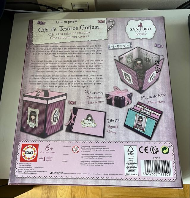Caja de tesoros Gorjuss nueva.