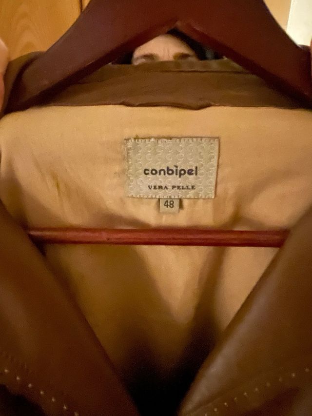 Giacca trench cappotto Conpibel vera pelle nappa