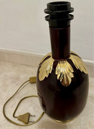 Lampada vintage porcellana e metallo