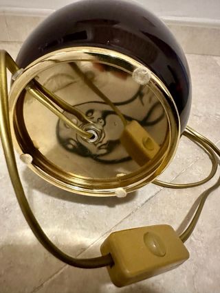 Lampada vintage porcellana e metallo