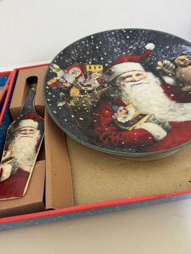 Natale Piatto più paletta per dolci